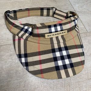 Vintage Burberry London Golf Visor